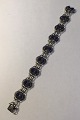 Georg Jensen 
Sterling Silver 
Bracelet No 8 
Lapis Lazuli  L 
19(7½ in) 
Weight 24.7 
gr/0.87 oz