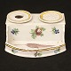 A signed writing set, faience. Gudumlund, Denmark, circa 1810. H: 7,5cm. L: 
16,5cm