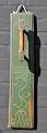 Roll board, 
1807 Denmark. 
Beech. Green 
painted. With 
decorations. 
Length: 62 cm.