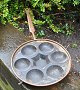 Large copper 
apple slice 
pan, 18th 
century 
Denmark. 
Stamped. On 
three legs. 
Diameter: 32.5 
cm. ...