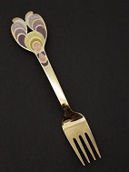 A Michelsen Gold Plated Sterling Silver Christmas Fork 1972