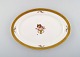 Royal 
Copenhagen. 
"Golden basket" 
oval dish with 
gold edge. Mid 
20th century.
1st factory 
...