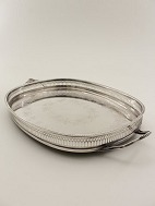 Silver plated English gallery tray