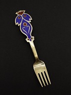 A Michelsen Gold Plated Sterling Silver Christmas Fork 1974