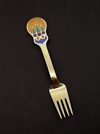 A Michelsen Gold Plated Sterling Silver Christmas Fork 1979 sold