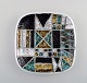 Ingrid Atterberg for Upsala Ekeby. Dish in glazed stoneware with geometric 
pattern. 1960