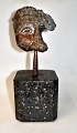Galschiot, Jens (1954 -) Denmark: Fragment. Bronze. Sculpture. On the plinth of terraso. Signed ...