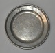 Pewter plate, 
Copenhagen, 
18th century 
Denmark. 
Stamped. 
Diameter: 22.5 
cm.