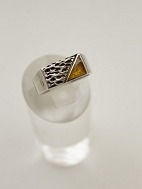 Sterling slv ring  med emalje