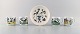 Rörstrand. Four 
cups and a 
plate in 
porcelain with 
Pippi 
Longstocking 
motifs. Late 
20th ...