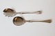 Patricia large 
salad set in 
steel and 
silver. 
Stamped: 830. 
Length 21 cm.