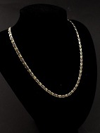 14 carat white and red gold necklace