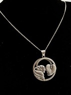 830 silver necklace and art deco pendants