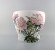 Bing & Grøndahl. Colossal jardiniere / flower pot in porcelain. Hand painted 
with pink French anemones. Model Number 7066/204. 1915-20.