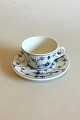 Royal 
Copenhagen Blue 
Fluted Plain 
Hotel Coffee 
Cup and Saucer 
No 2187. 
Measures Cup: 6 
cm / 2 ...