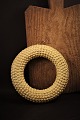 Decorative old "flower wreath" in glazed terracotta from southern France with a 
fine patina.
Dia.:21cm.