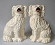 Pair of 
Straffordshire 
Poodle Dogs, 
19th Century, 
England. King 
Charles 
Spaniels. With 
...