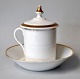 CT Altwasser 
sick cup with 
lid, 19th 
century 
Germany. White 
porcelain with 
gilding. Lid 
with ...