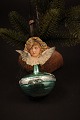 Christmas tree 
ornaments, 
glass ornaments 
with glass 
picture of 
angel from 
about the year 
...