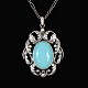 Georg Jensen. 
Sterling Silver 
Pendant #73 
with Aquaprase 
- Limited 
Edition.
Design by 
Georg ...