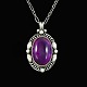 Georg Jensen. 
Sterling Silver 
Pendant #581 
with Amethyst - 
Limited 
Edition.
Design by 
Georg ...