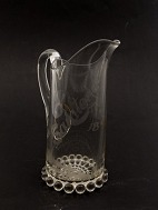 Glass pitcher 21 cm. with the inscription Saratoga 1893
