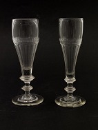 A couple of different French champagne flutes