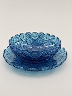 Fyens Glasvrk  cake dish and bowl