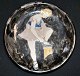 Humlebæk dish 
in ceramics, 
20th century 
Denmark. 
Decorated with 
ballet girl 
wearing shoes. 
...