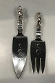 Georg Jensen 
Blossom 
Sterling Silver 
Fish Serving 
Set