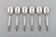 Set of six Georg Jensen "Acorn" large teaspoon in sterling silver. Dated 
1933-44.
Designer: Johan Rohde.