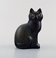 Lisa Larson for K-Studion / Gustavsberg. Cat in glazed ceramics. Late 20th 
century.