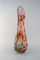 Colossal Murano floor vase in colorful mouth blown art glass. Budded style, 
1960