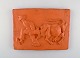 Kloster 
Ceramic, Ystad. 
Wall plaque in 
terracotta. The 
cow is driven 
home. Swedish 
design, ...