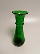 Green hyacinth glass appears with a slight discoloration at the bottom Height 21.5cm