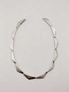 Hans Hansen sterling silver peak necklace sold