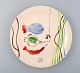 Stig Lindberg for Gustavsberg. "Löja" plate. Hand painted with fish motifs. 
1950