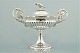 Swedish silver. 

A circular 
silver footed 
bowl with lid. 
On the top of 
the lid set 
with a ...