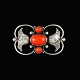 Georg Jensen. 
Sterling Silver 
Brooch with 
Corals #236A - 
Denmark.
Designed by 
Georg Jensen 
...