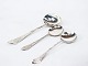 Different 
smaller  
serving spoons 
in Antique 
Rococo, 
hallmarked 
silver.
19 cm (650 
DKK), 14 cm ...