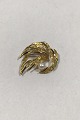 Georg Jensen & Wendel, 18 K. Gold Brooch with Pearl