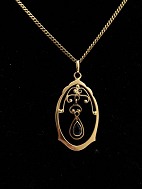 14 carat necklace  and pendant