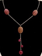 Sterling silver (925s) necklace  with colored stones