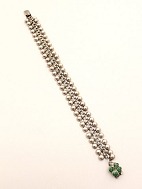 Sterling silver bracelets  with four-leaf clover in enamel sold