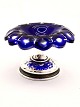 Salt celler 
blue crystal on 
silver plated 
base H. 5 cm. 
D. 9 cm. No. 
392416