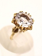 18 carat gold ring  with large zircon