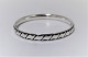 Hans Hansen. 
Bangle. 
Sterling (925). 
Design 201. 
Diameter inside 
6 cm.