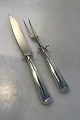 W&S Sørensen 
Dobbelriflet 
Old Danish 
Silver Carving 
Set Measures 
respectively 
23.5 cm and 28 
...