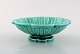 Gunnar Nylund for Rörstrand / Rørstrand. "Chamotte" bowl on foot in glazed 
ceramics. Beautiful glaze in turquoise shades. 1960