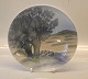 Bing and 
Grondahl B&G 
0027-602 Footed 
bowl art 
nouveau 5 x 24 
cm Landscape
 Marked with 
the ...